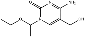 4-amino-1-(1-ethoxyethyl)-5-(hydroxymethyl)pyrimidin-2(1H)-one 结构式