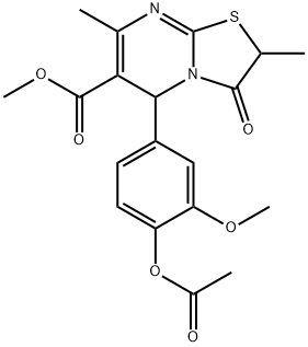 836639-34-0 methyl 5-[4-(acetyloxy)-3-methoxyphenyl]-2,7-dimethyl-3-oxo-2,3-dihydro-5H-[1,3]thiazolo[3,2-a]pyrimidine-6-carboxylate