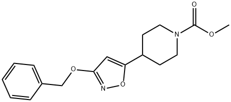 Methyl 4-(3-(benzyloxy)isoxazol-5-yl)piperidine-1-carboxylate 结构式