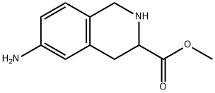 methyl 6-amino-1,2,3,4-tetrahydroisoquinoline-3-carboxylate Struktur