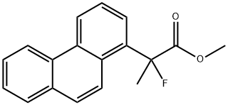 Methyl 2-fluoro-2-(phenanthren-1-yl)propanoate Structure