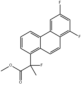 Methyl 2-(6,8-difluorophenanthren-1-yl)-2-fluoropropanoate,843614-89-1,结构式