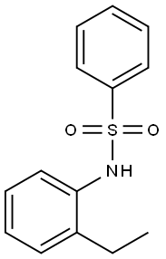 Benzenesulfonamide, N-(2-ethylphenyl)-
 化学構造式