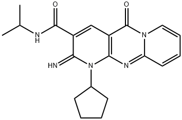 1-cyclopentyl-2-imino-N-isopropyl-5-oxo-1,5-dihydro-2H-dipyrido[1,2-a:2,3-d]pyrimidine-3-carboxamide Structure