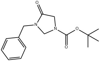 tert-butyl 3-benzyl-4-oxoimidazolidine-1-carboxylate Structure