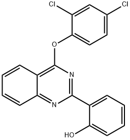 2-[4-(2,4-dichlorophenoxy)-2-quinazolinyl]phenol,845648-42-2,结构式