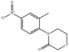 4-(2-Methyl-4-nitrophenyl)morpholin-3-one 结构式