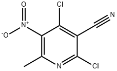 2,4-dichloro-6-methyl-5-nitro-nicotinonitrile Structure