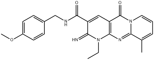 1-ethyl-2-imino-N-(4-methoxybenzyl)-10-methyl-5-oxo-1,5-dihydro-2H-dipyrido[1,2-a:2,3-d]pyrimidine-3-carboxamide|