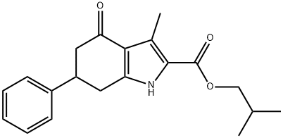 isobutyl 3-methyl-4-oxo-6-phenyl-4,5,6,7-tetrahydro-1H-indole-2-carboxylate,847482-22-8,结构式