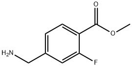 methyl 4-(aminomethyl)-2-fluorobenzoate 化学構造式