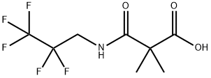 Propanoic acid, 2,2-dimethyl-3-oxo-3-[(2,2,3,3,3-pentafluoropropyl)amino]- 化学構造式