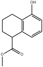 methyl 5-hydroxy-1,2,3,4-tetrahydronaphthalene-1-carboxylate Structure