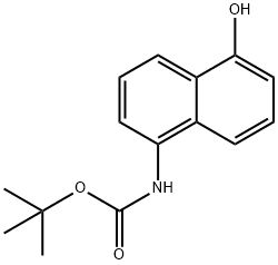 tert-butyl 5-hydroxynaphthalen-1-ylcarbamate 化学構造式