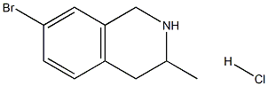 7-Bromo-3-methyl-1,2,3,4-tetrahydro-isoquinoline hydrochloride Structure