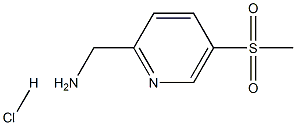 ([5-(Methylsulfonyl)Pyridin-2-Yl]Methyl)Amine Hydrochloride Struktur