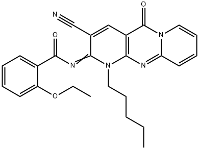 N-(3-cyano-5-oxo-1-pentyl-1,5-dihydro-2H-dipyrido[1,2-a:2,3-d]pyrimidin-2-ylidene)-2-ethoxybenzamide|