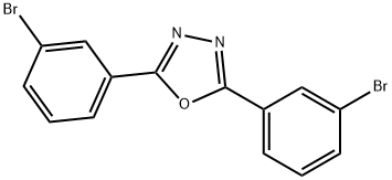 ビス(3-ブロモフェニル)-1,3,4-オキサジアゾール 化学構造式