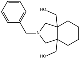 (2-benzyl-7a-hydroxymethyl-octahydro-isoindol-3a-yl)- methanol Struktur