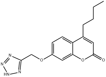 4-butyl-7-(1H-tetrazol-5-ylmethoxy)-2H-chromen-2-one Structure