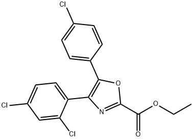 849722-52-7 Ethyl 5-(4-chlorophenyl)-4-(2,4-dichlorophenyl)oxazole-2-carboxylate
