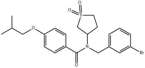 850736-71-9 N-(3-bromobenzyl)-N-(1,1-dioxidotetrahydro-3-thienyl)-4-isobutoxybenzamide