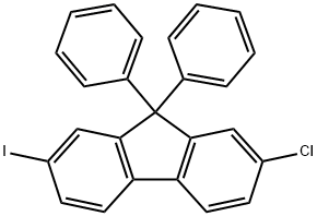 2-Chloro-7-iodo-9,9-diphenyl-9H-fluorene Struktur
