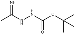 tert-Butyl 2-(1-iminoethyl)hydrazinecarboxylate Struktur