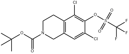 2(1H)-이소퀴놀린카르복실산,5,7-디클로로-3,4-디히드로-6-[[(트리플루오로메틸)술포닐]옥시]-,1,1-디메틸에틸에스테르