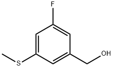 5-Fluoro-3-(methylthio)benzyl alcohol Structure