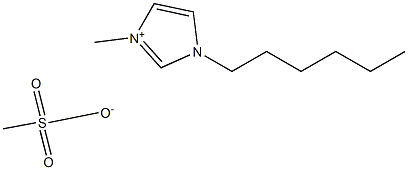 1H-Imidazolium, 1-hexyl-3-methyl-, methanesulfonate
 化学構造式