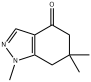 1,6,6-,三甲基-1,5,6,7-四氢-1H-吲唑-4-酮,85302-17-6,结构式