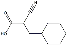 2-Cyano-3-cyclohexylpropanoic Acid 化学構造式