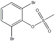 2,6-DIBROMOPHENYL METHANESULFONATE Structure