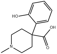 4-(2-Hydroxyphenyl)-1-methylpiperidine-4-carboxylic acid Struktur