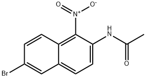 N-(1-硝基-6-溴-2-萘基)乙酰胺,855930-17-5,结构式