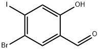 5-bromo-2-hydroxy-4-iodobenzaldehyde 化学構造式