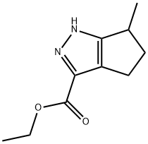 6-Methyl-1,4,5,6-tetrahydrocyclopentapyrazole-3-carboxylic acid ethyl ester Structure