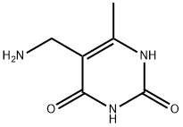 5-胺乙基-6-甲基-1H-嘧啶-2,4-二酮,858001-23-7,结构式