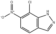 1H-Indazole, 7-chloro-6-nitro- Structure