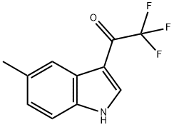 1-(5-甲基-3-吲哚基)-2,2,2-三氟乙酮,858515-93-2,结构式