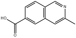 3-methyl-6-Isoquinolinecarboxylic acid, 858646-60-3, 结构式