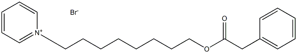 Pyridinium, 1-[8-[(phenylacetyl)oxy]octyl]-, bromide Structure