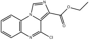 ethyl 4-chloroimidazo[1,5-a]quinoxaline-3-carboxylate Struktur