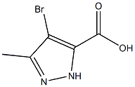 5-甲基-4-溴吡唑-3-羧酸, 861382-63-0, 结构式