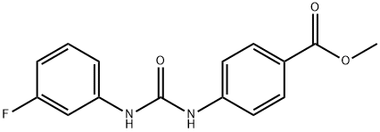 methyl 4-(3-(3-fluorophenyl)ureido)benzoate Structure