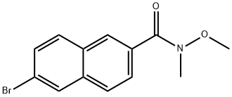 6-溴-N-甲氧基-N-甲基-2-萘甲酰胺,861880-64-0,结构式