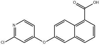 6-[(2-chloro-4-pyridinyl)oxy]-1-Naphthalenecarboxylic acid Structure