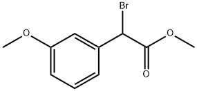 2-溴-2-(3-甲氧基苯基)乙酸甲酯,86215-57-8,结构式