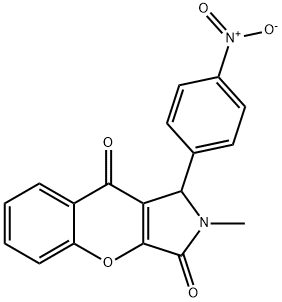 1-{4-nitrophenyl}-2-methyl-1,2-dihydrochromeno[2,3-c]pyrrole-3,9-dione|